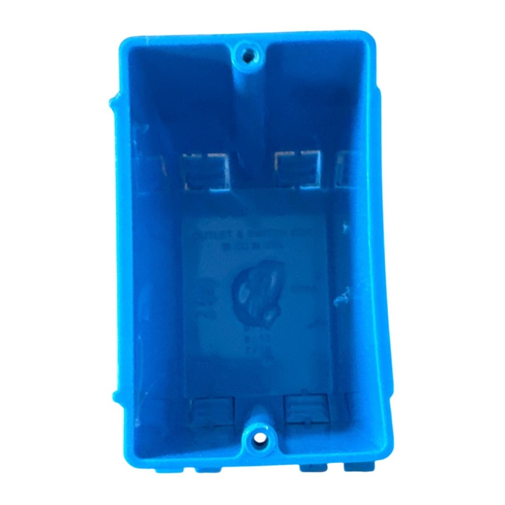 Carlon B118A Blue PVC 1-Gang 18 Cu In New Work Electrical Outlet Box